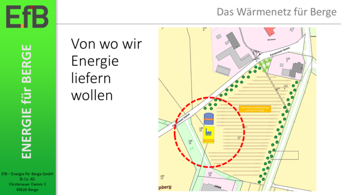 EfB Energie für Berge - Ein klimafreundliches Wärmenetz für 49626 Berge